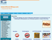 Tablet Screenshot of infrarot-shop.com